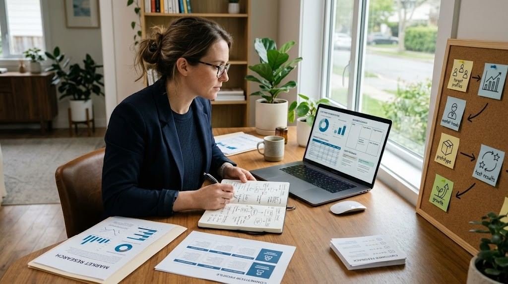 Validating a small business idea through customer and market research