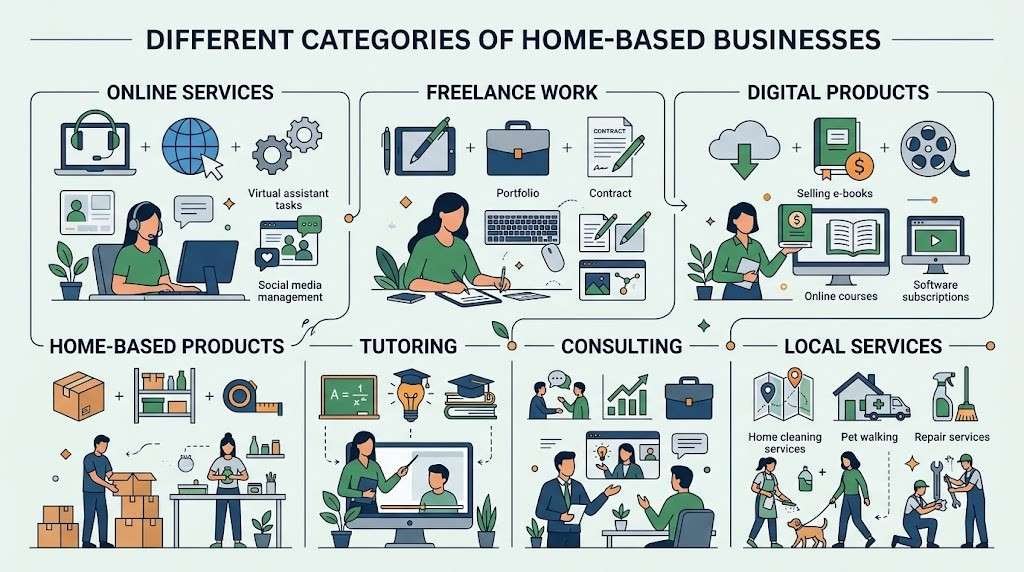 Types of home-based businesses